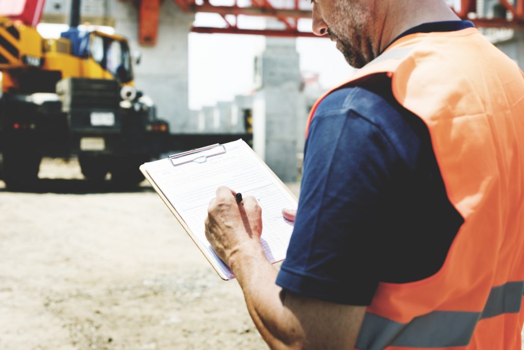 Architect Outdoors Working Construction Site Concept